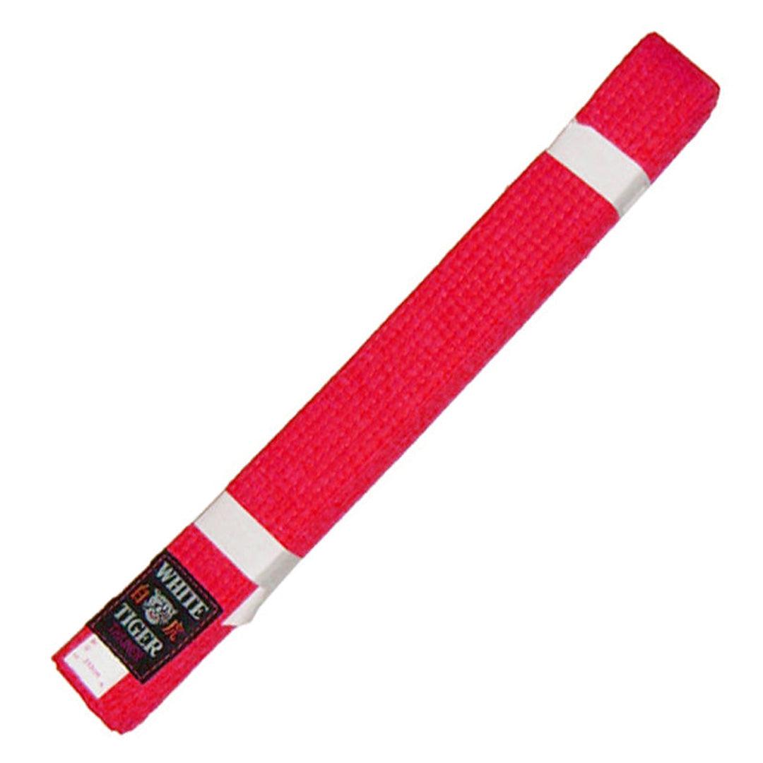 חגורת קראטה-ג'ודו בוגרים אדומה-®WHITE TIGER-בש גל - ציוד ספורט