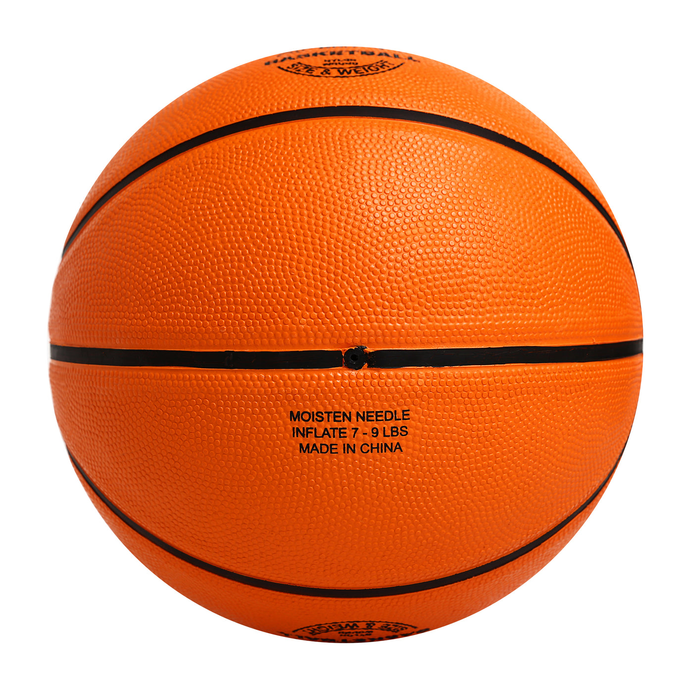 כדורסל גומי מס' 5 VICTEAM צבע כתום