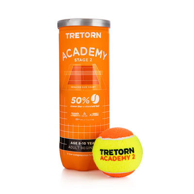 כדור טניס רך טרטורן כתום 50% (3 יח') Tretorn 2