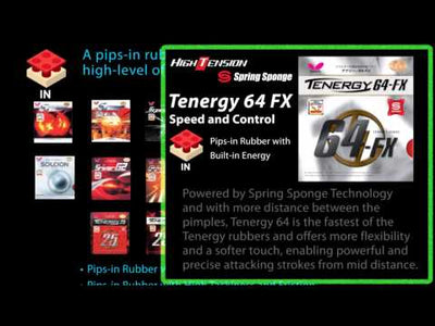 גומייה שחורה בטרפליי טנרג'י Butterfly Tenergy 64-FX