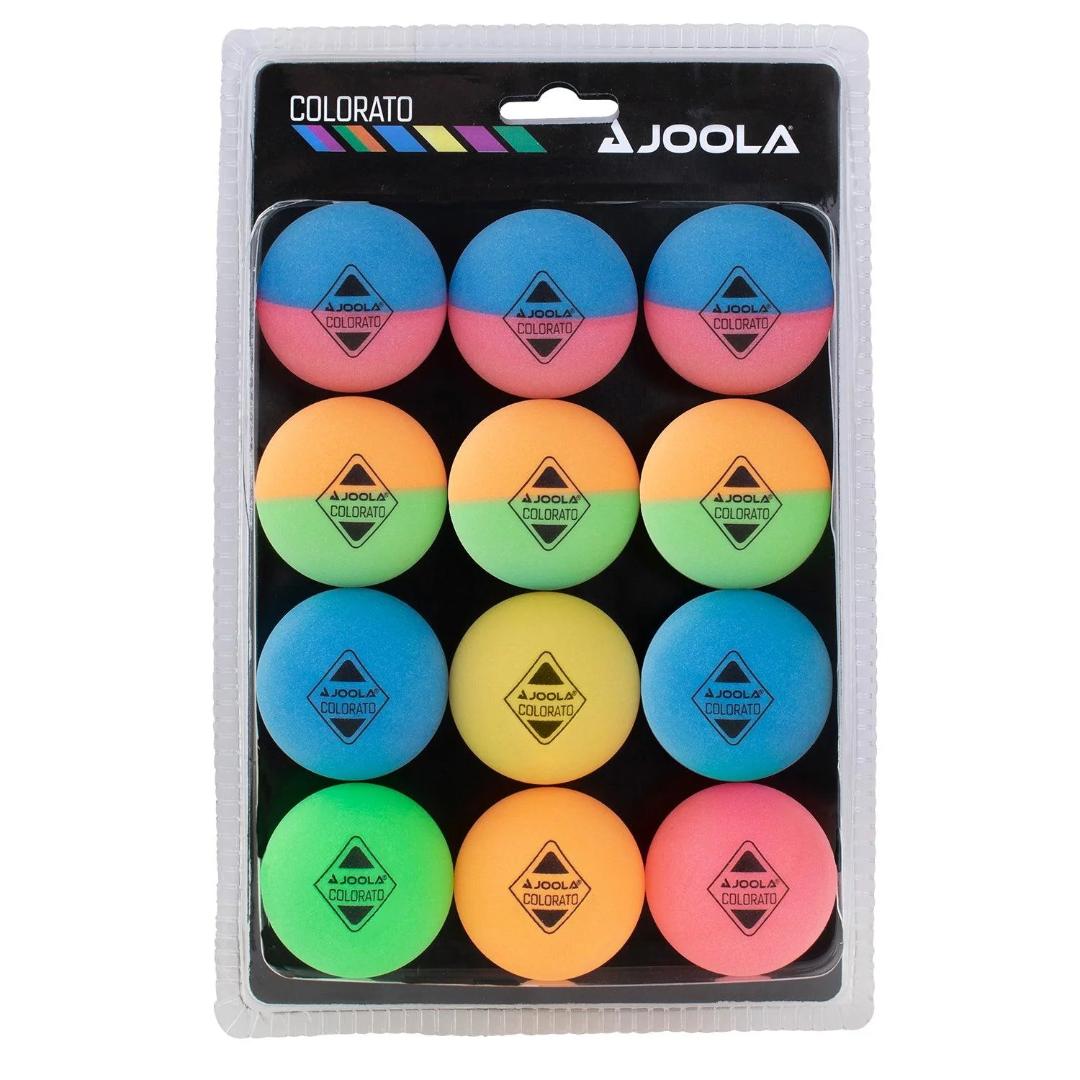 סט 12 כדורי טנ"ש צבעוניים - Joola Ballset Colorato