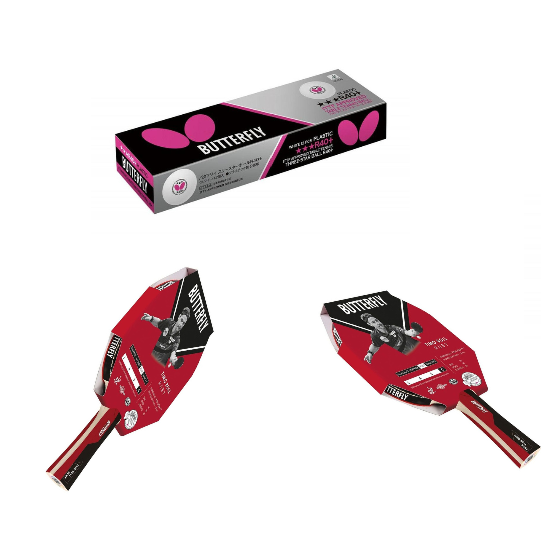 חבילת Butterfly Timo Boll RUBY +R40