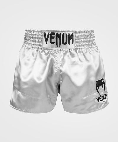 מכנסי איגרוף תאילנדי  Venum Classic Muay Thai Shorts Silver/Black XXL