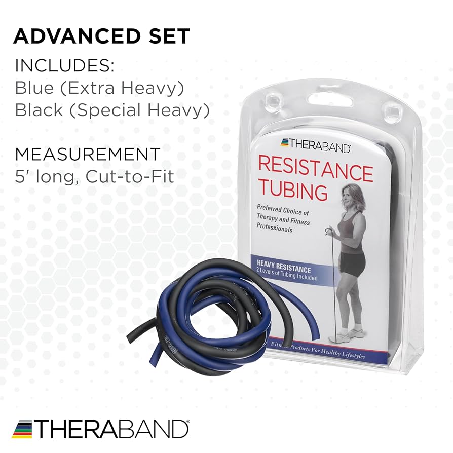 גומיית טיובינג במגוון התנגדויות THERABAND Professional Latex Resistance Tubing