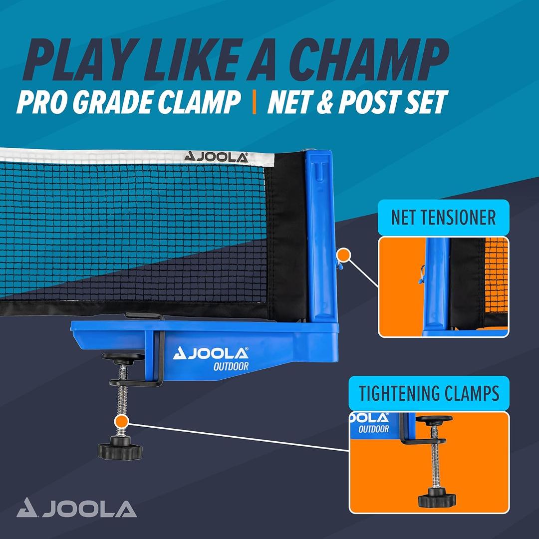 רשת טנ"ש לתנאי חוץ - JOOLA Net Post Set Outdoor