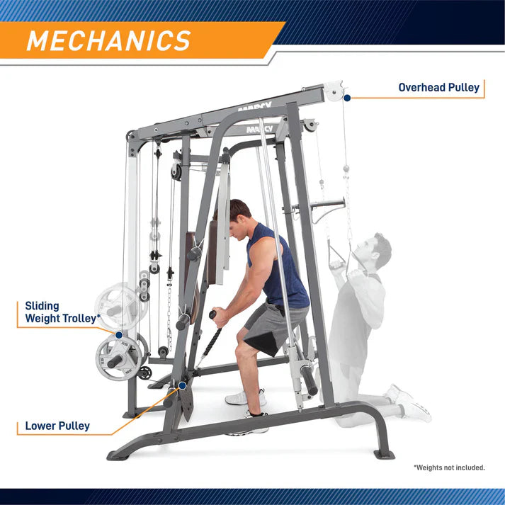 מולטי טריינר משולב סמית' במשקל חופשי Marcy Diamond Smith Machine