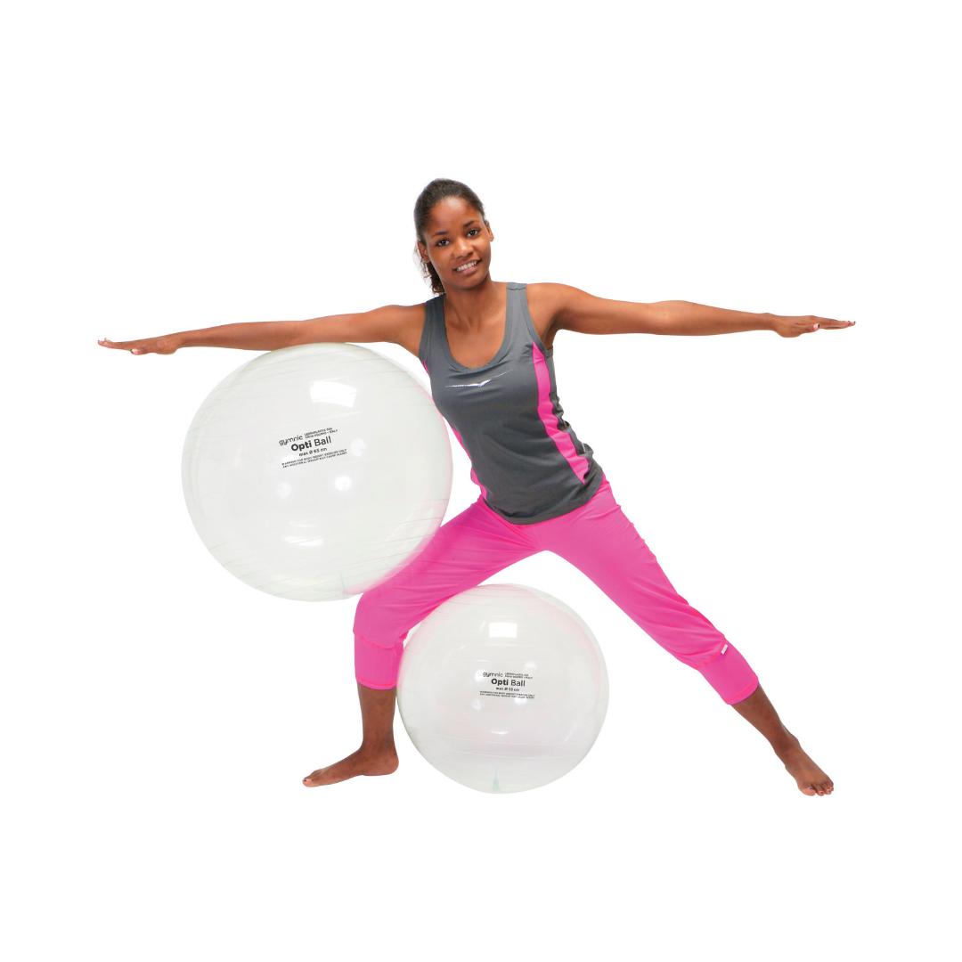 כדור פיזיו שקוף 65 ס"מ Gymnic Opti Ball