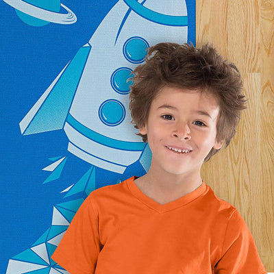 מזרן יוגה פרימיום 4 מ"מ לילדים Blue Rocket