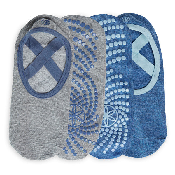 גרבי יוגה (2 זוגות) GRIPPY BARRE SOCK HIGH TIDE