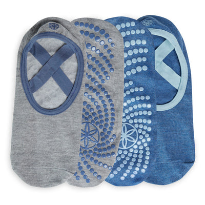 גרבי יוגה (2 זוגות) GRIPPY BARRE SOCK HIGH TIDE