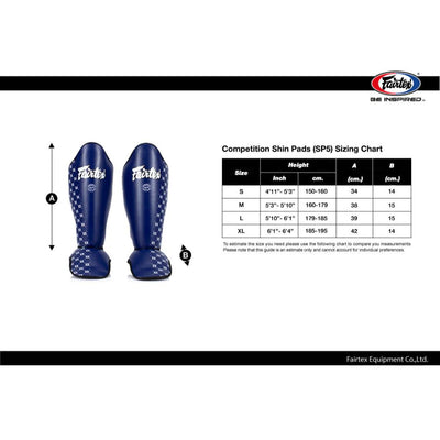 מגיני עצם וכף רגל Fairtex SP5 Competition Shin Pads