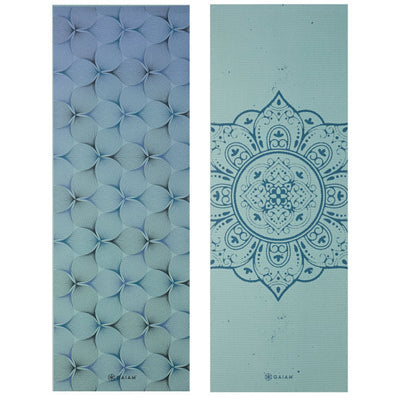 מזרן יוגה פרימיום 6 מ"מ דו צדדי REVERSIBLE PRINTED YOGA MAT