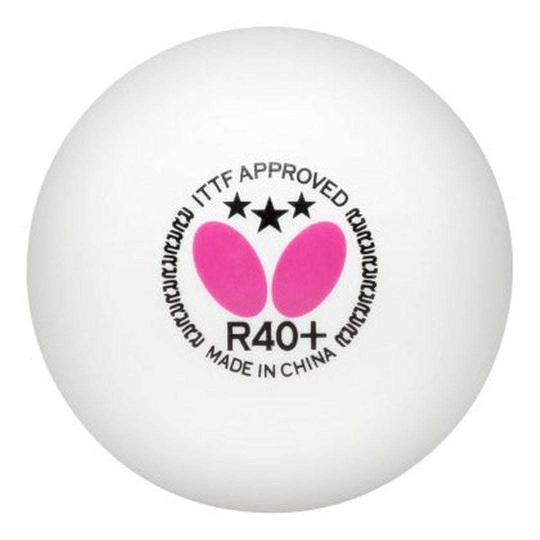 12 כדורי טניס שולחן תחרותיים R40+ 3-Star-®BUTTERFLY-בש גל - ציוד ספורט