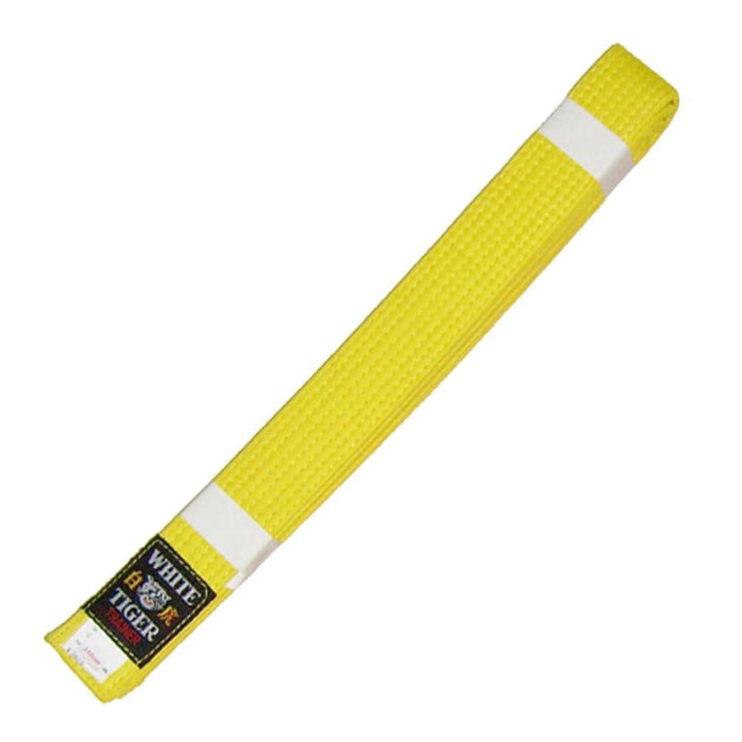 חגורת קראטה-ג'ודו בוגרים צהובה-®WHITE TIGER-בש גל - ציוד ספורט