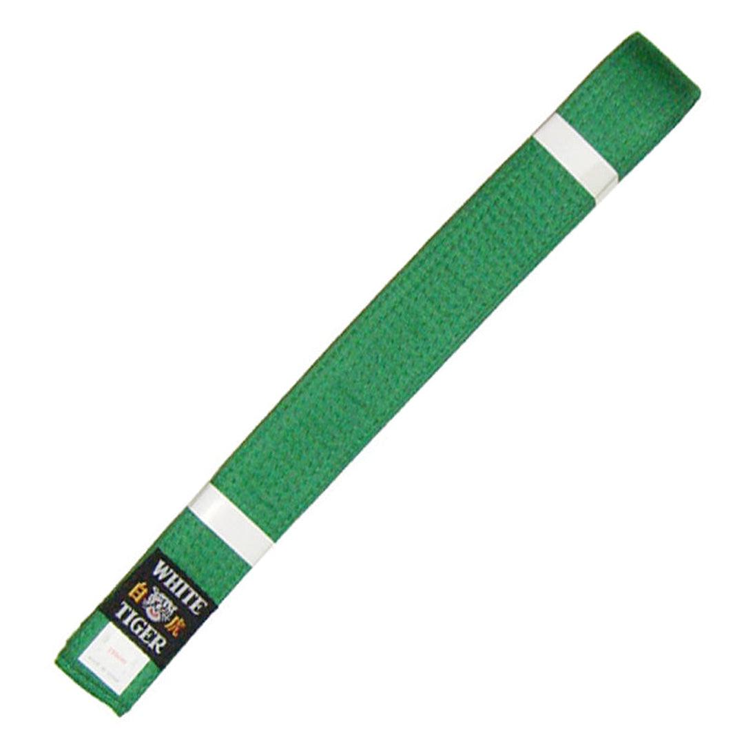 חגורת קראטה-ג'ודו בוגרים ירוקה-®WHITE TIGER-בש גל - ציוד ספורט