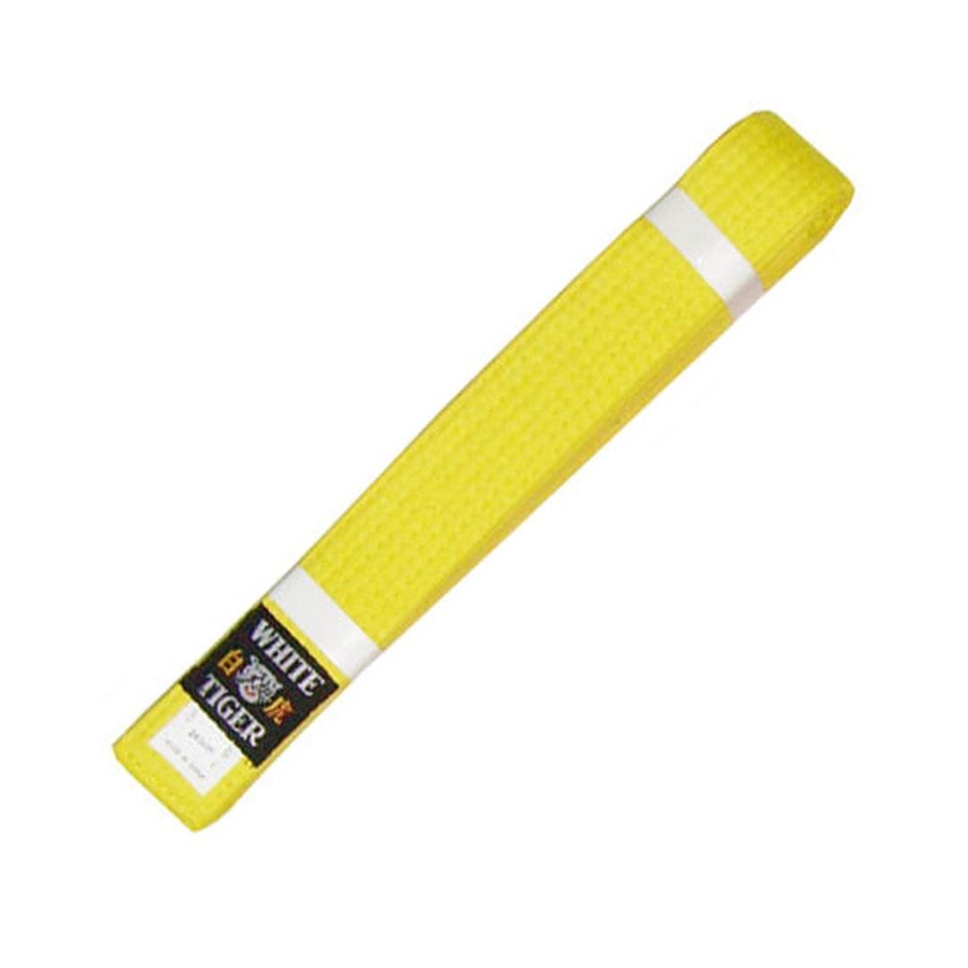 חגורת קראטה-ג'ודו ילדים צהובה-®WHITE TIGER-בש גל - ציוד ספורט