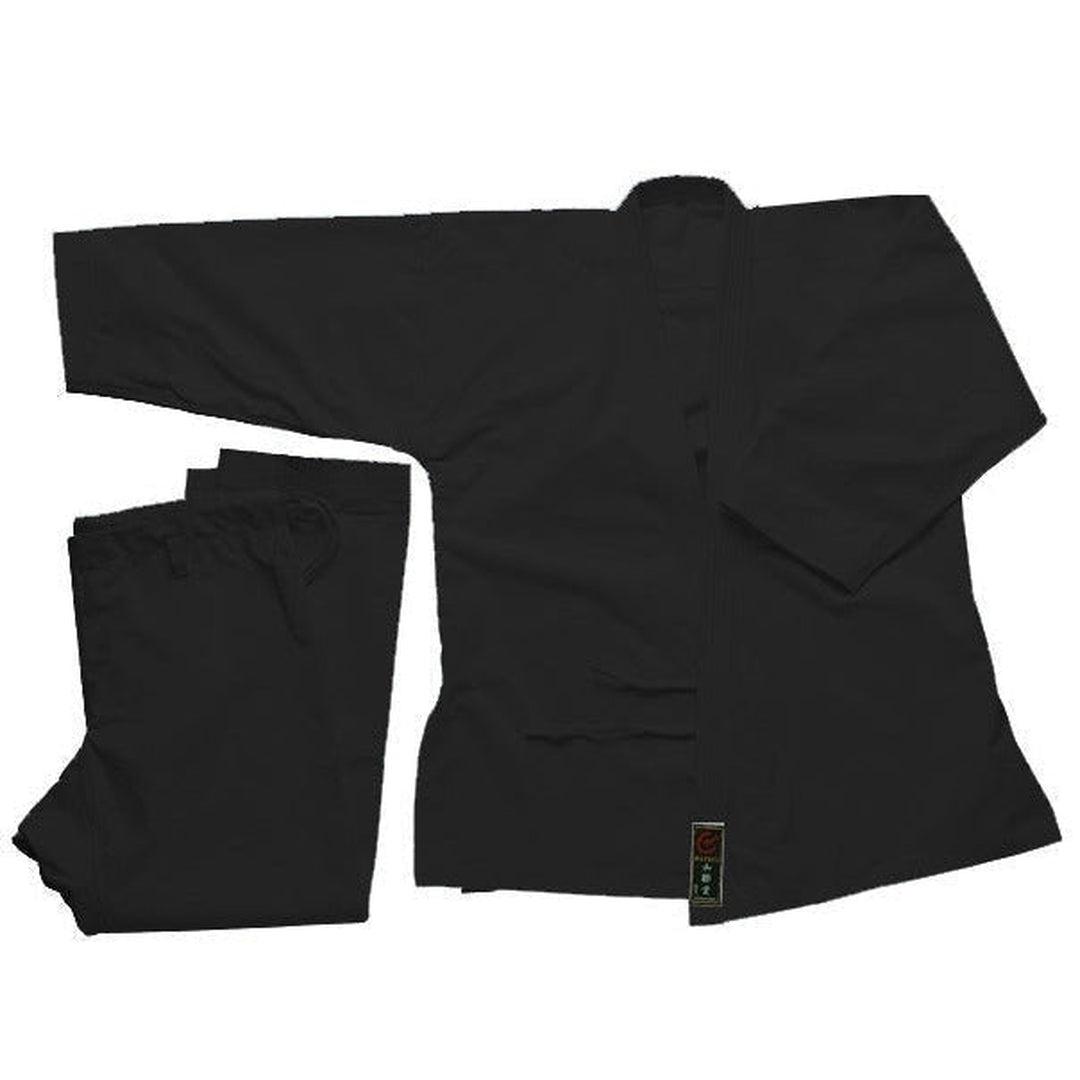 חליפת קראטה שחורה מקצועית-®WACOKU-בש גל - ציוד ספורט