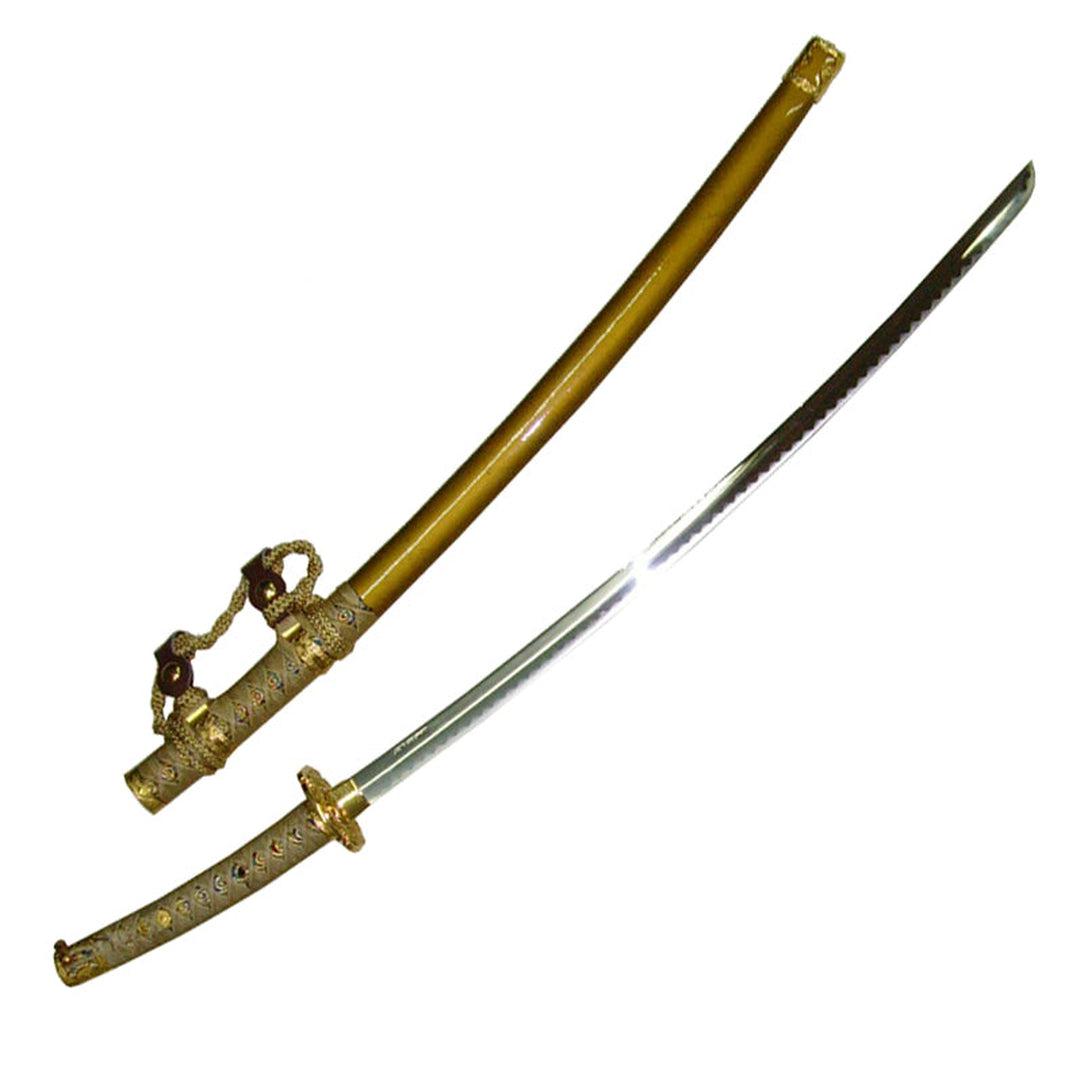 חרב סמוראי נדן זהב 105 ס"מ-®WACOKU-בש גל - ציוד ספורט