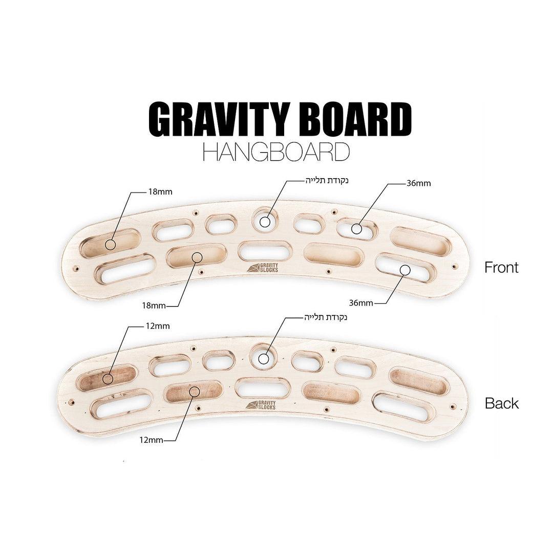 גרביטי הנגבורד - Gravity Hangboard-®GRAVITY BLOCKS-בש גל - ציוד ספורט