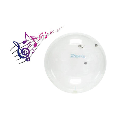 כדור פיזיו שקוף עם פעמונים 55 ס"מ Jinglin' Ball-®GYMNIC-בש גל - ציוד ספורט