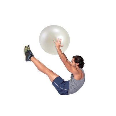 כדור פיזיו לבן פנינה 55 ס"מ Gymnic Fit-Ball BRQ-®GYMNIC-בש גל - ציוד ספורט