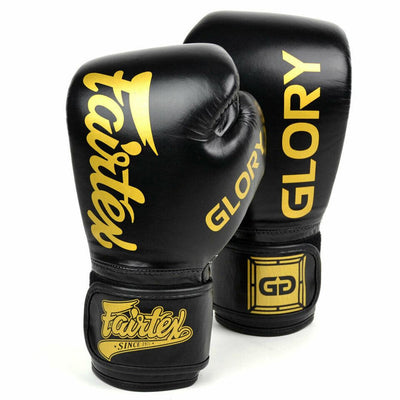 כפפות איגרוף עור שחור Glory BGVG1-®FAIRTEX-בש גל - ציוד ספורט