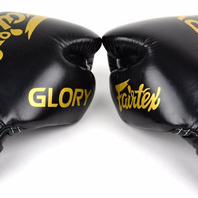 כפפות איגרוף עור שחור Glory BGVG1-®FAIRTEX-בש גל - ציוד ספורט