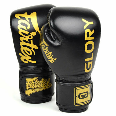 כפפות איגרוף עור שחור Glory BGVG1-®FAIRTEX-בש גל - ציוד ספורט