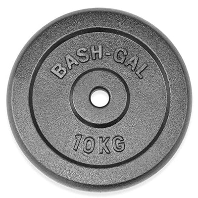 משקולת צלחת ברזל - 10 ק"ג-®BASH-GAL-בש גל - ציוד ספורט