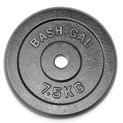 משקולת צלחת ברזל - 7.5 ק"ג-®BASH-GAL-בש גל - ציוד ספורט