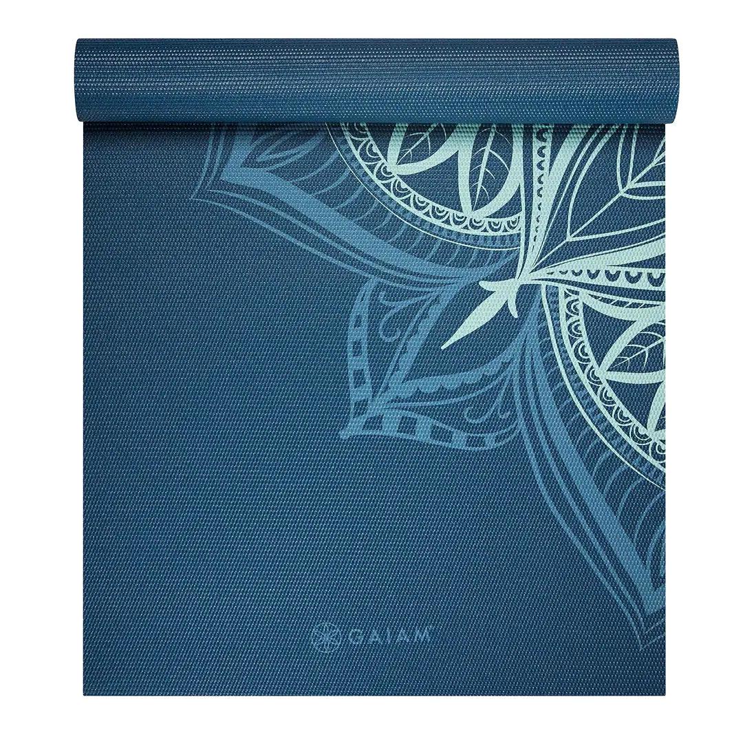 מזרן יוגה מקצועי, 5 מ"מ Printed Cool Mint Point-®GAIAM-בש גל - ציוד ספורט