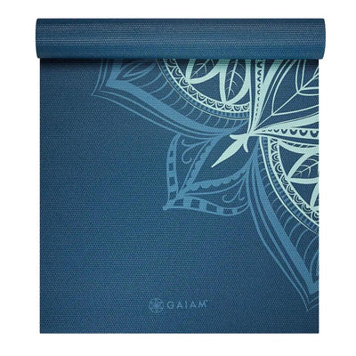 מזרן יוגה מקצועי, 5 מ"מ Printed Cool Mint Point-®GAIAM-בש גל - ציוד ספורט