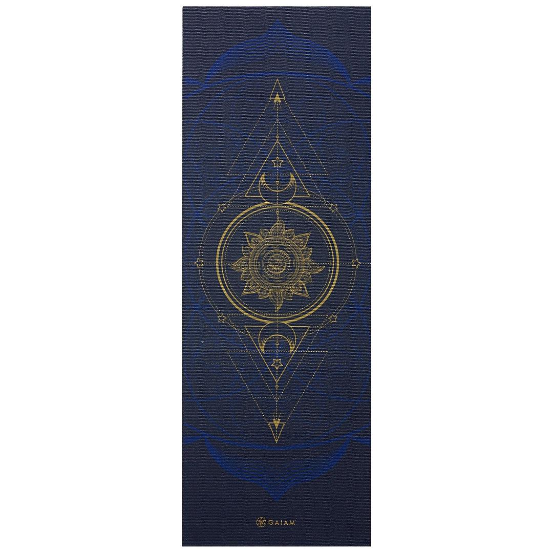 מזרן יוגה מקצועי 6 מ"מ דו צדדי Metallic Sun & Moon-®GAIAM-בש גל - ציוד ספורט