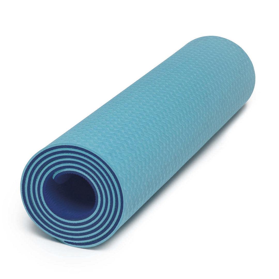 מזרן יוגה מקצועי כחול-תכלת, עובי 6 מ"מ-®BASH-GAL-בש גל - ציוד ספורט